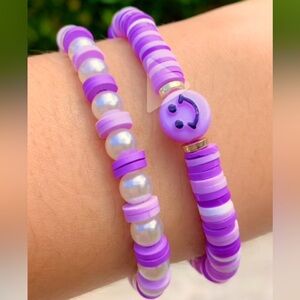 Home made purple bracelet set (photo from my TikTok acc)